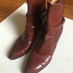 Vintage Brown Italian Leather Boots